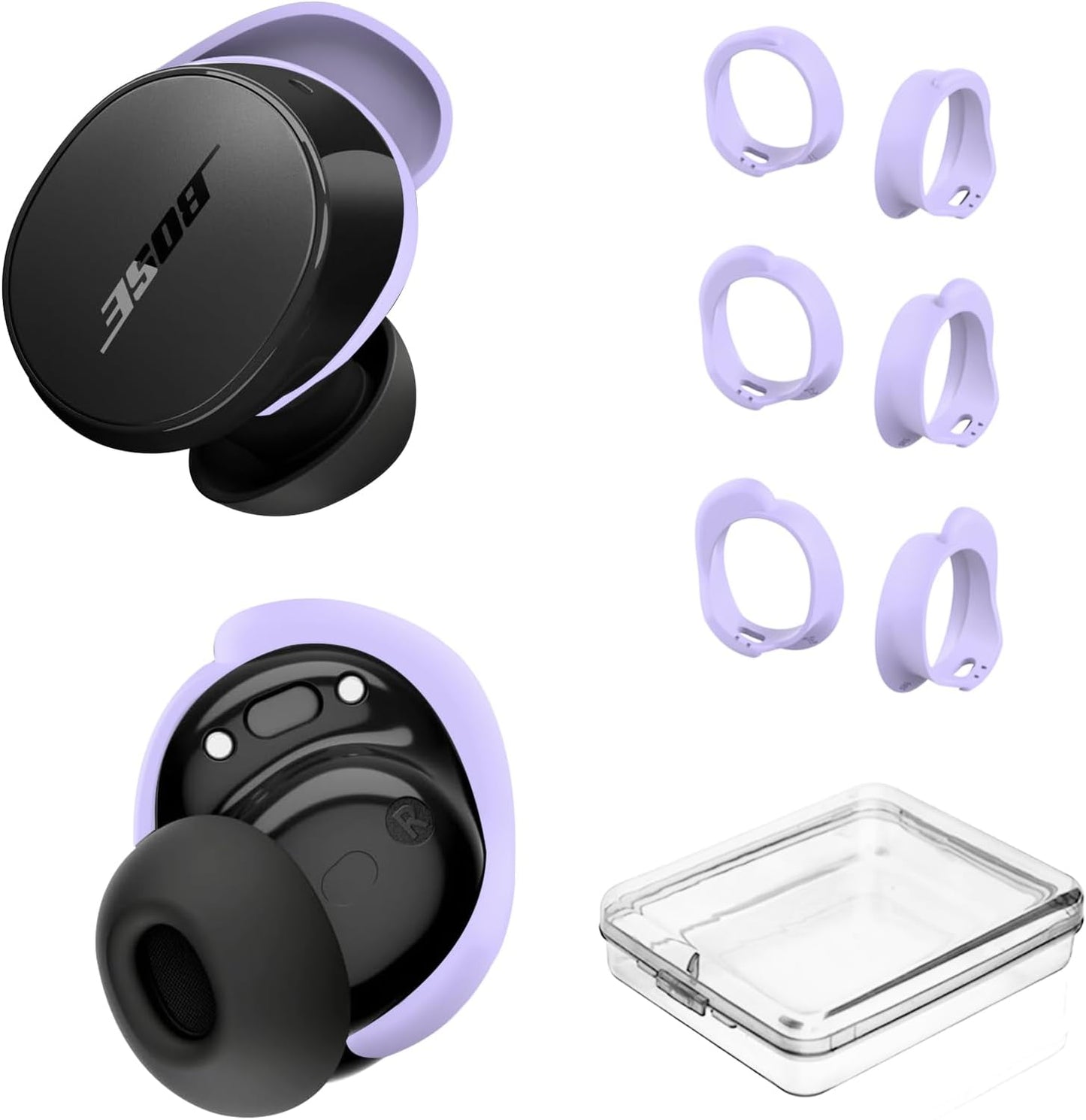 Silicone Ear Tips Set for Bose QC Buds | Anti-Slip Fit Kit