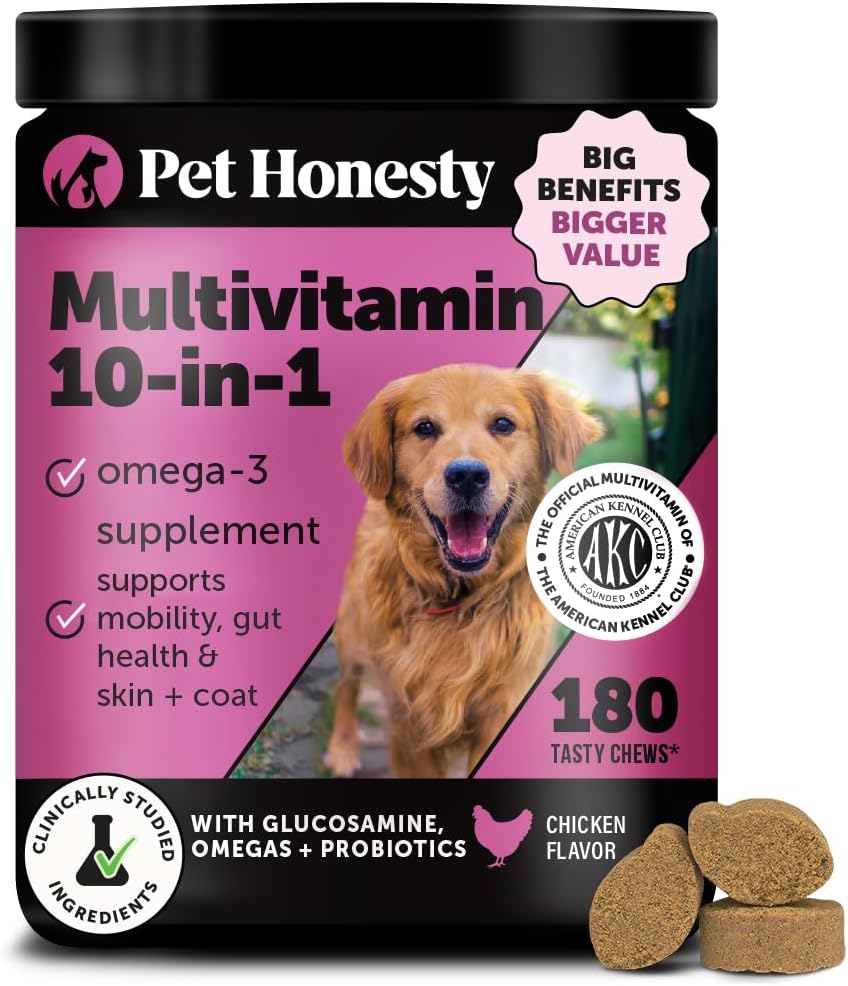 10 in 1 Dog Multivitamin for Health & Heart - Chicken Flavor