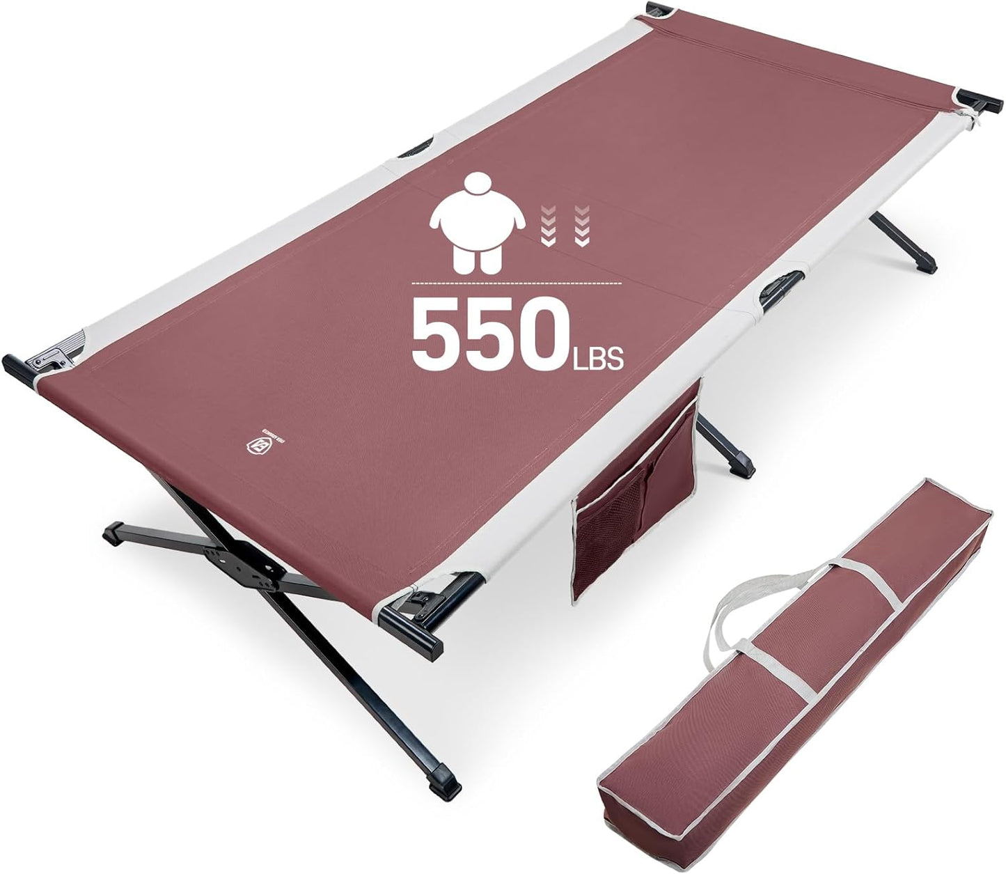 EVER ADVANCED Extra Wide Camping Cot for Adults XXL Sleeping Bed