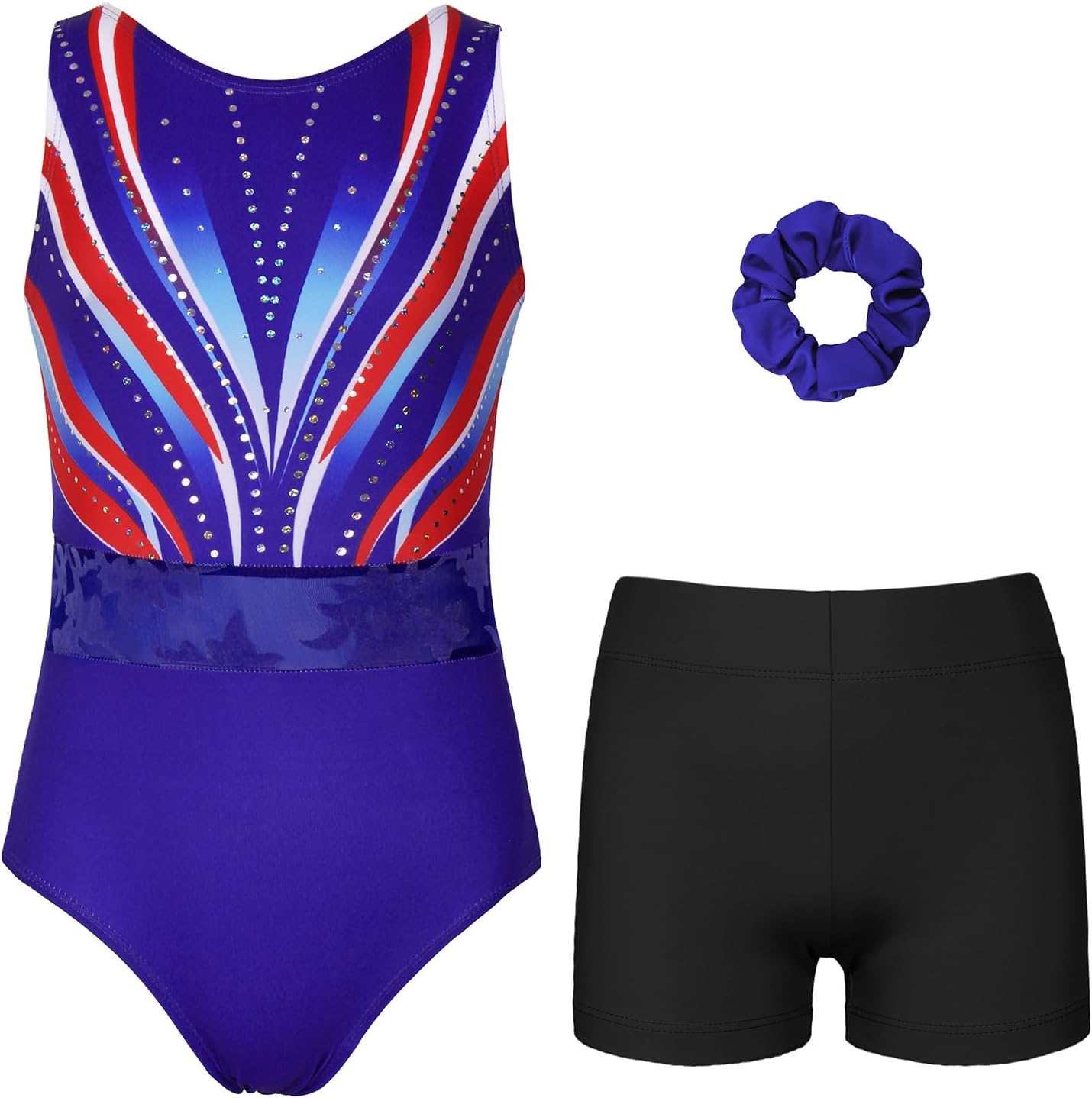 Gymnastics Leotards for Girls and Adults with Shorts Activewear