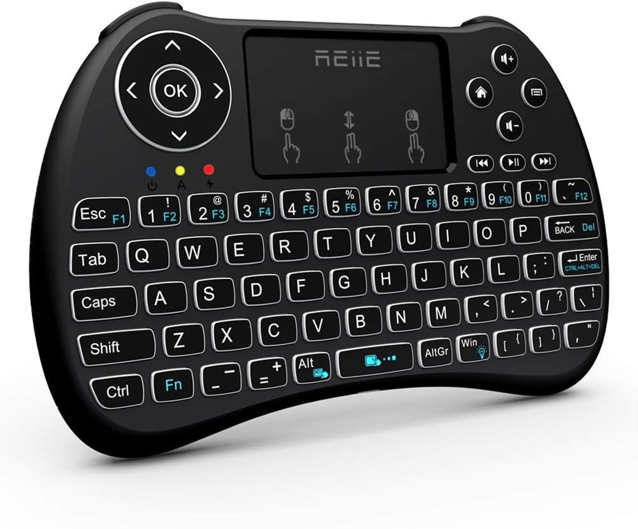Reiie Backlit Mini Keyboard with Touchpad
