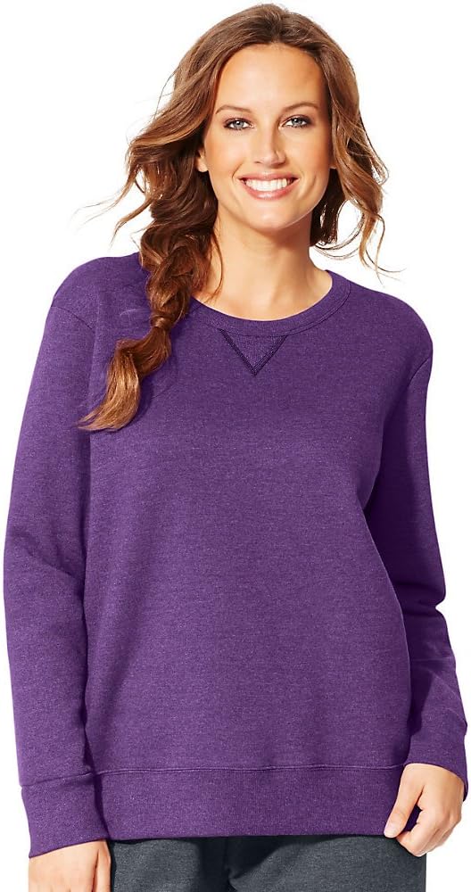 Hanes Plus Size EcoSmart Sweatshirt: Cozy V-Notch Style