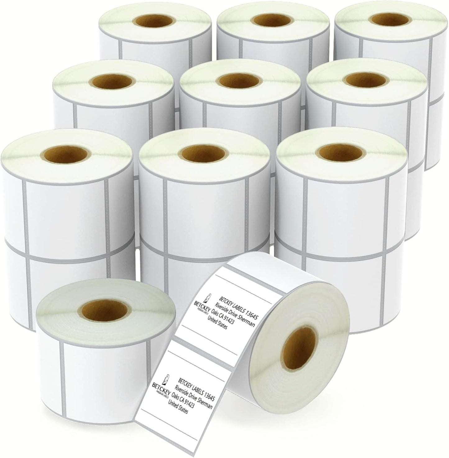 Premium 2x2 Square Labels for Zebra & Rollo, 15000 Labels!