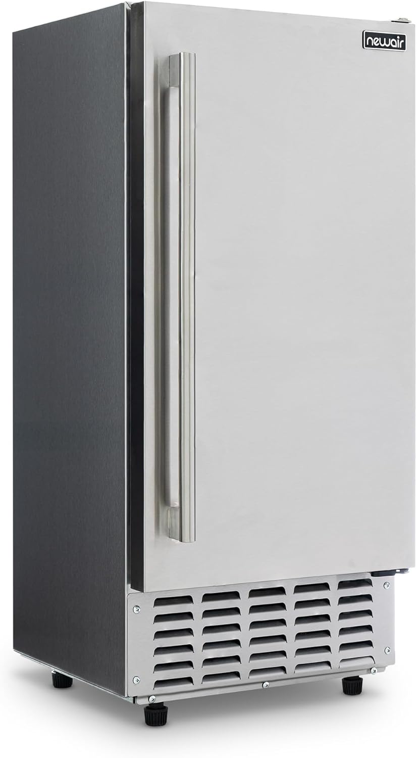 NewAir 15 Pebble Ice Maker - 66 lbs Daily - Stainless Steel