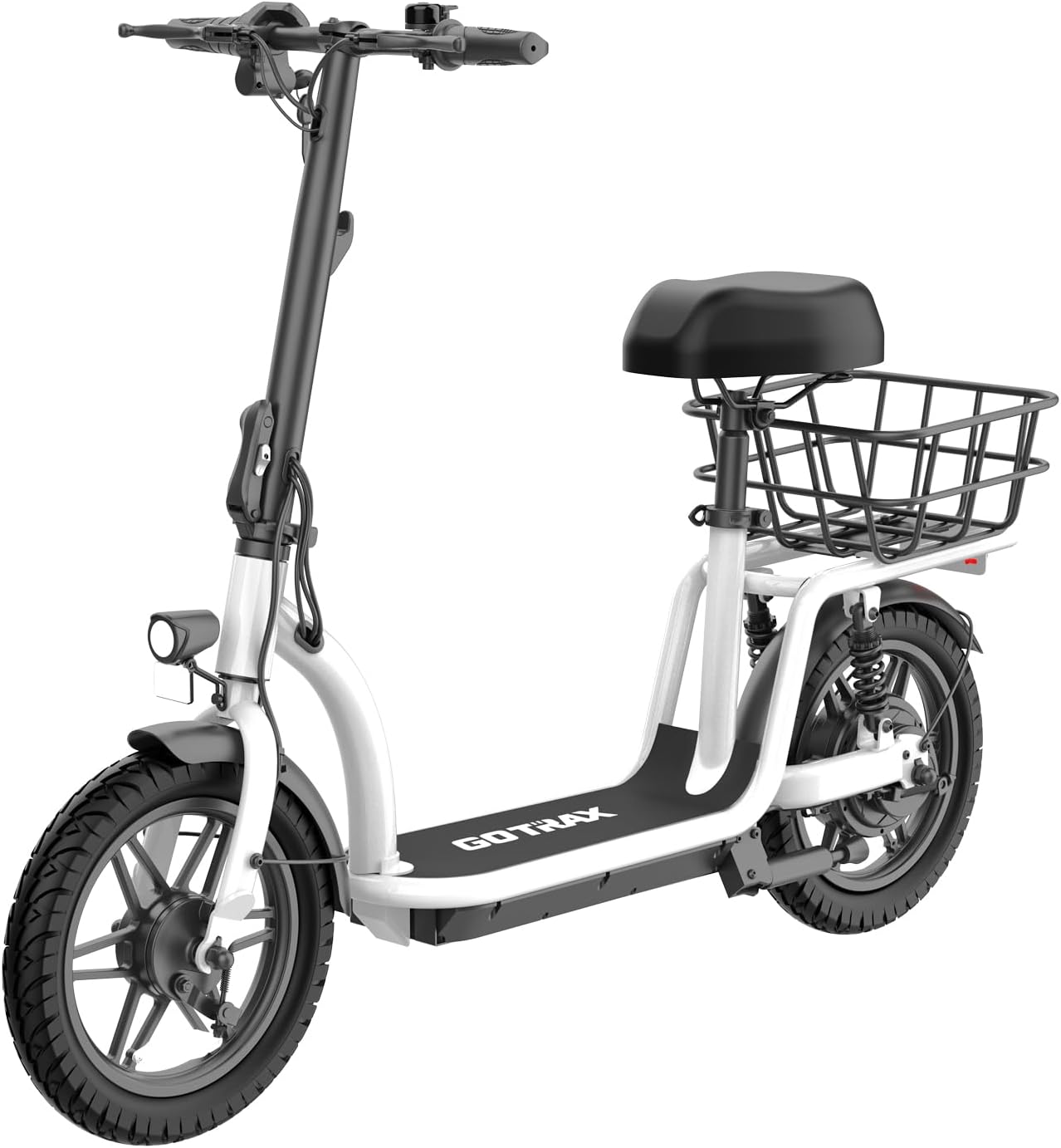 Gotrax Adult Electric Scooter with Seat for Comfortable Rides