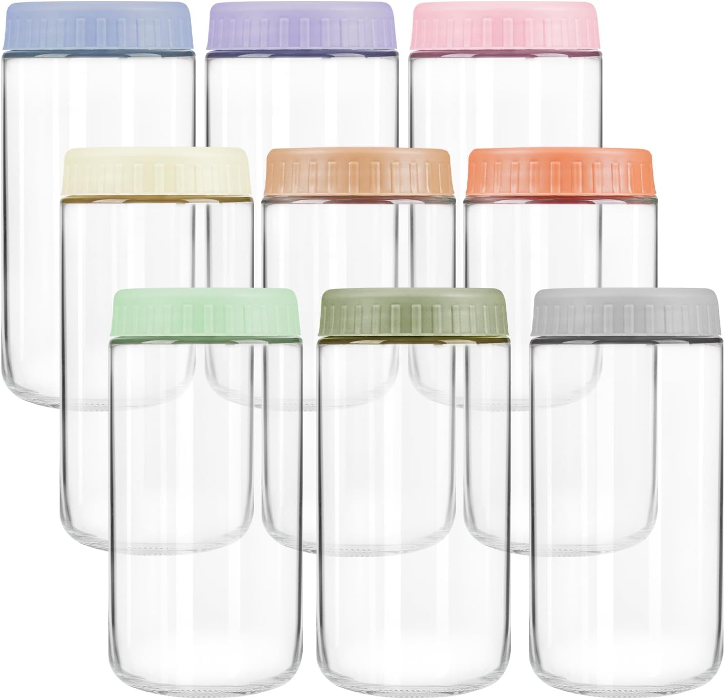 Overnight Oats Containers with Lids for Meal Prep and Storage