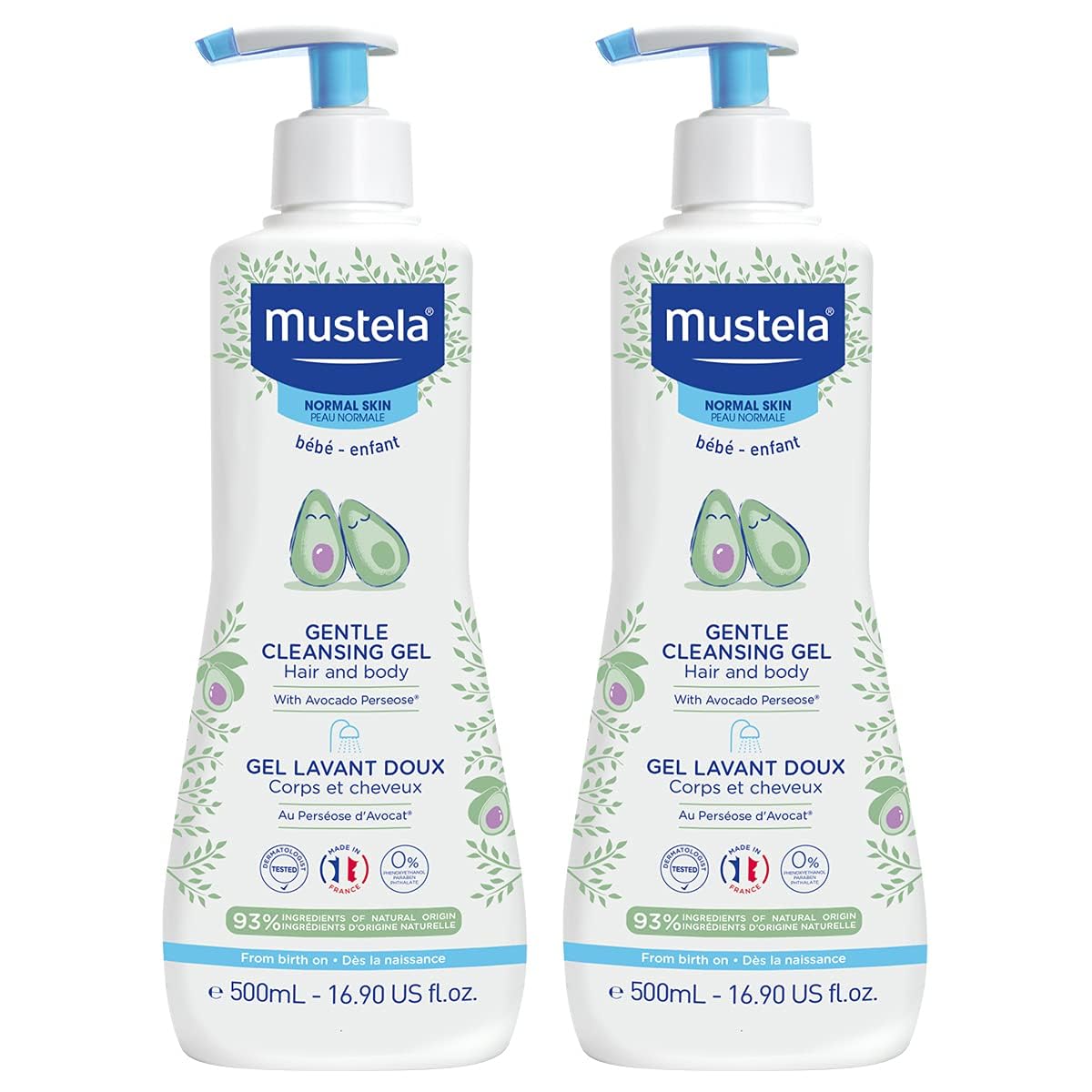 Mustela Baby Gentle Cleansing Gel for Hair and Body Wash