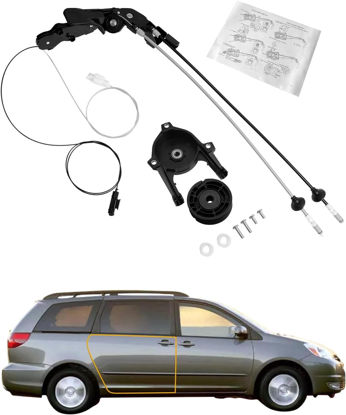 Sliding Door Cable Assembly for 2004-2010 Toyota Sienna V6