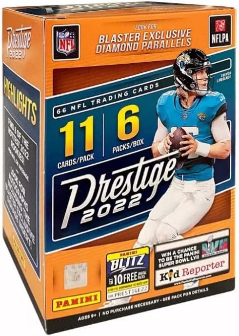 2022 Panini Prestige Football Blaster Box - 66 Cards