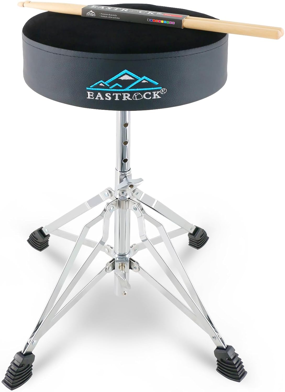 EASTROCK Drum Throne with Adjustable Height and 4 Legs Support