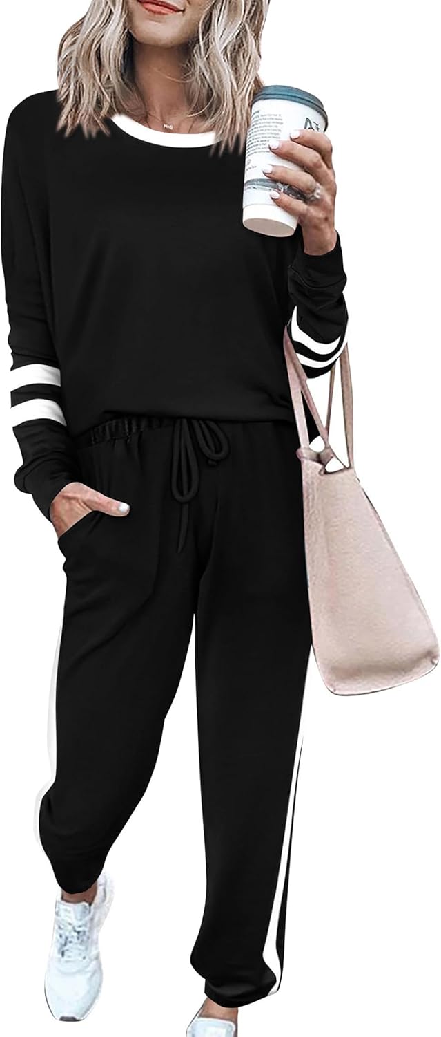 PRETTYGARDEN Women Fall 2 Piece Lounge Outfit for Comfort