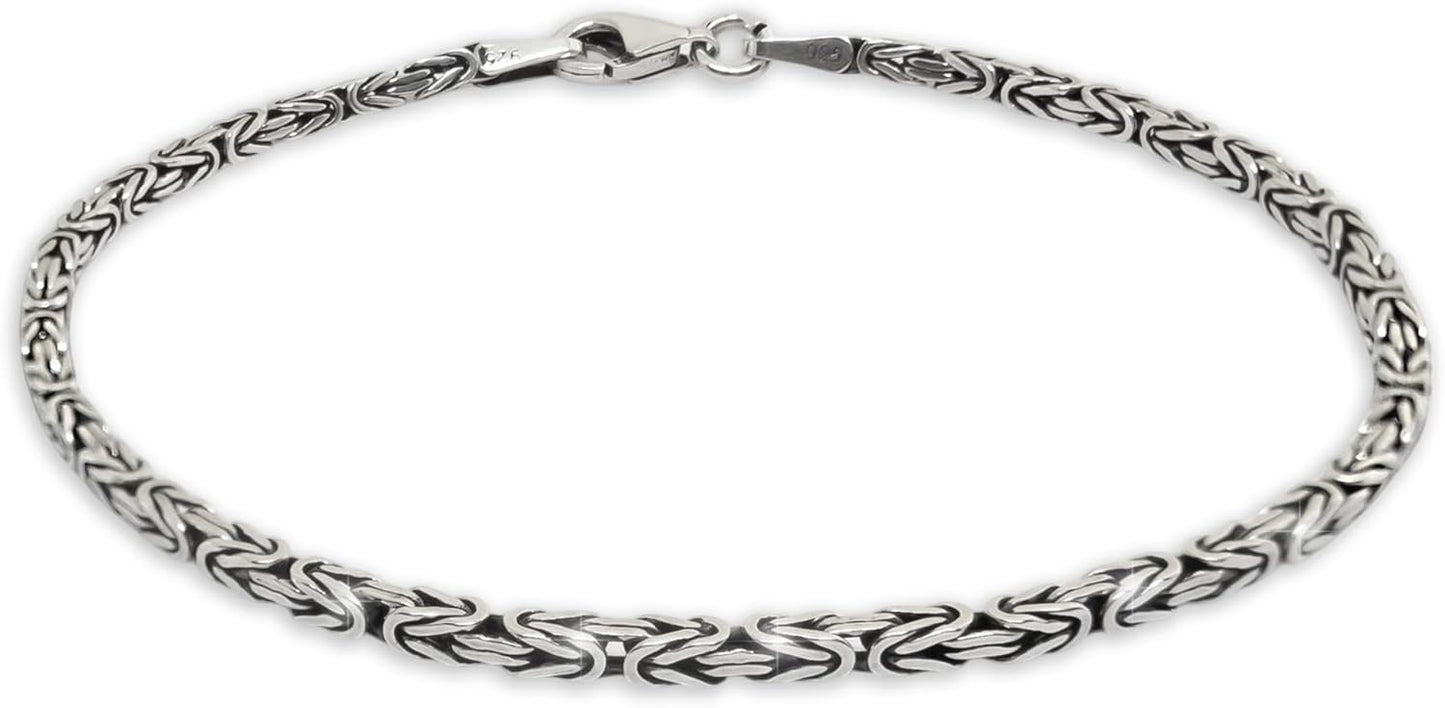 925 Sterling Silver Byzantine Bracelet for Unique Style Lovers