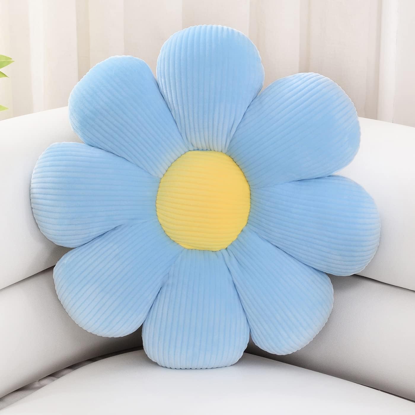 Sioloc Flower Shaped Throw Pillow - Cute Plush Cushion for Decor