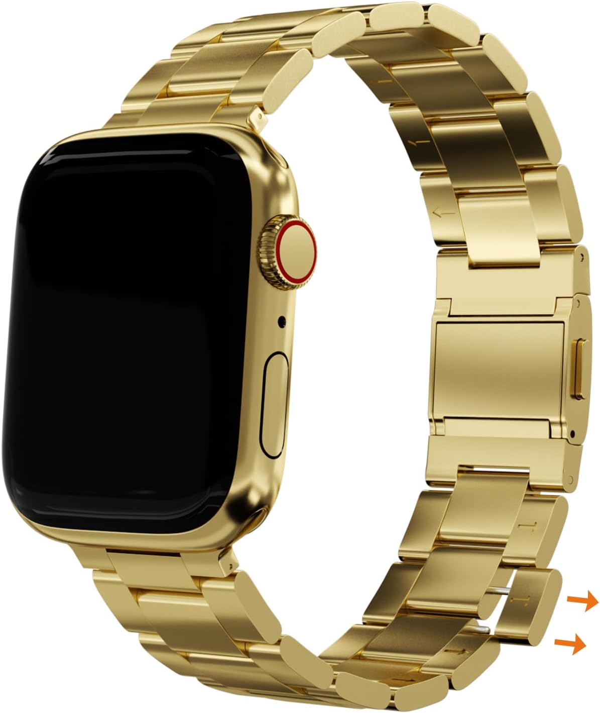 Easy-Install Stainless Steel Apple Watch Band - No Tools Required