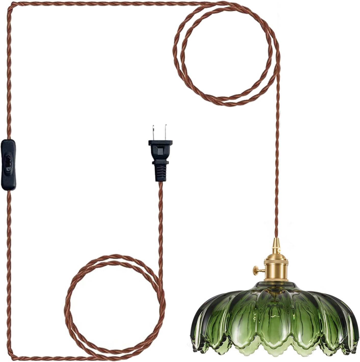 Stylish Plug in Hanging Light Fixture for Kitchen and Home