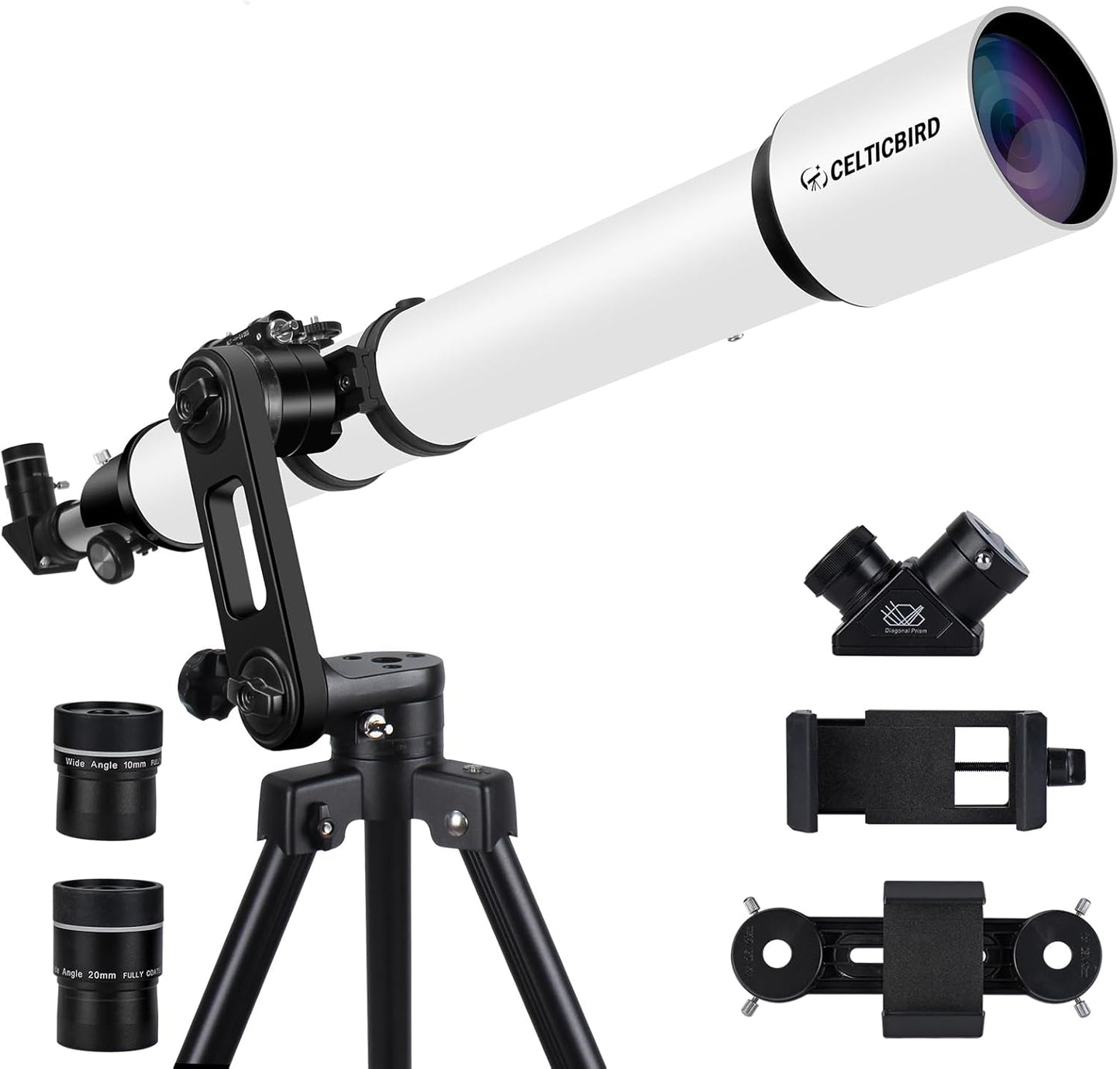 High Powered 90mm Aperture Telescope for Adults Astronomy
