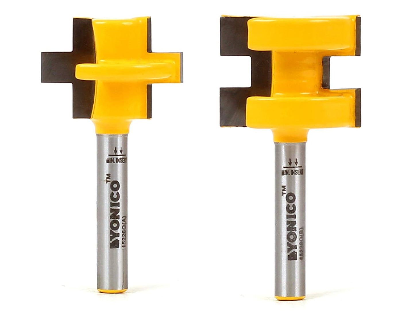 YONICO Router Bits Tongue & Groove Set for Precision Joints