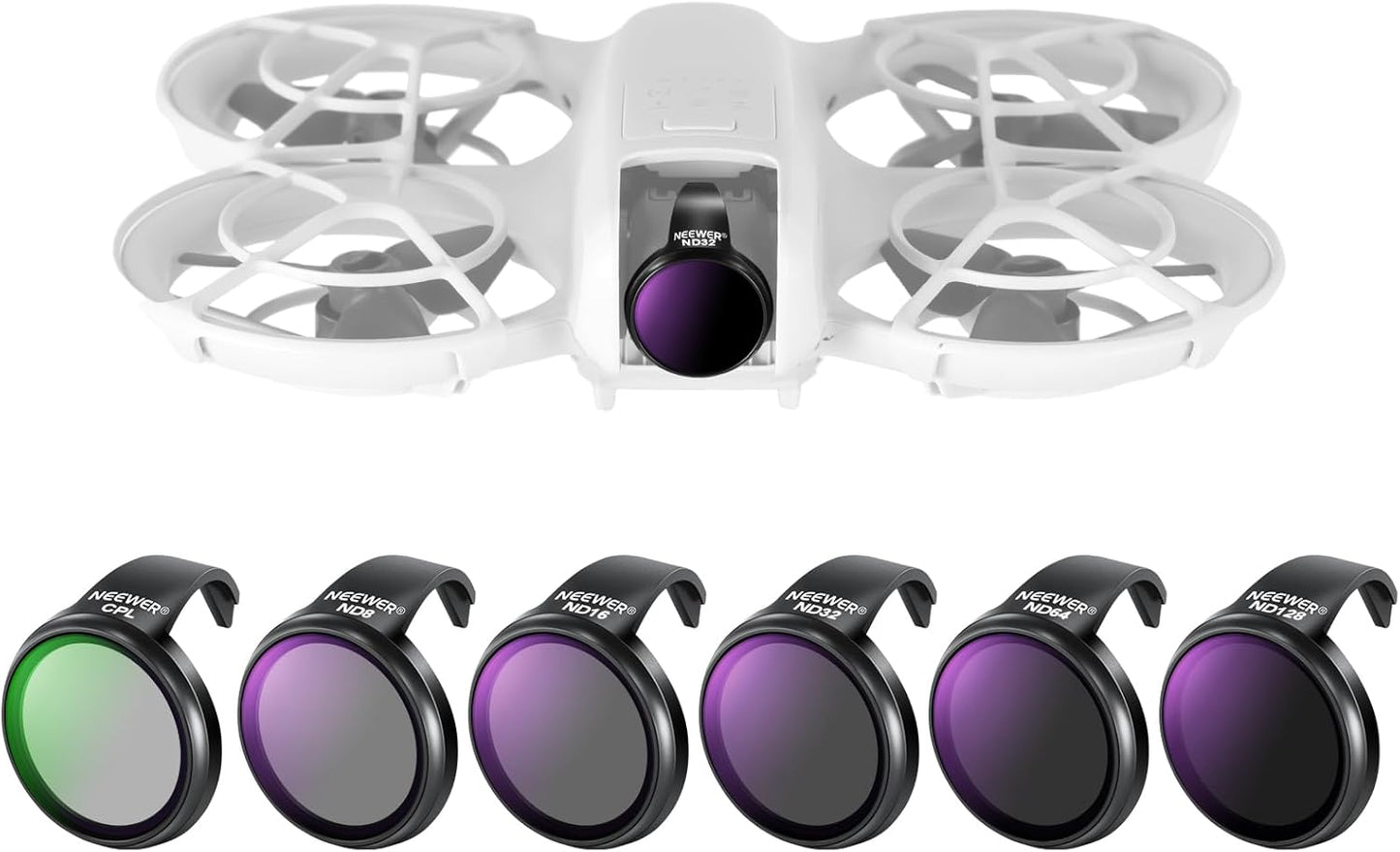 NEEWER ND Filter Set for DJI NEO Drone - 6 Pack Filters