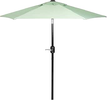 Punchau Outdoor Patio Umbrella with Easy Crank and Tilt Feature
