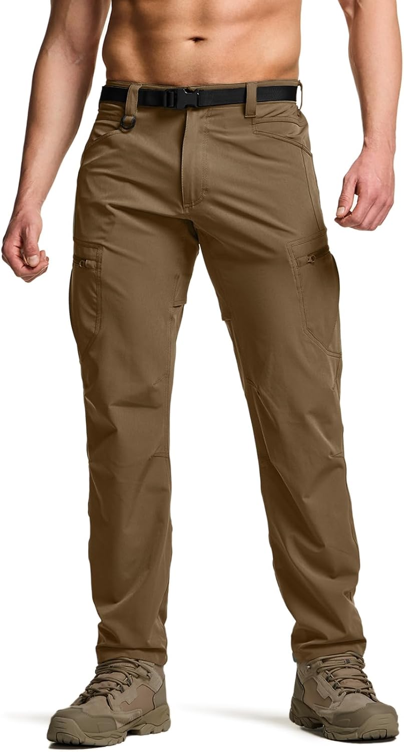CQR Men's Quick Dry Tactical Pants for Outdoor Adventure Use