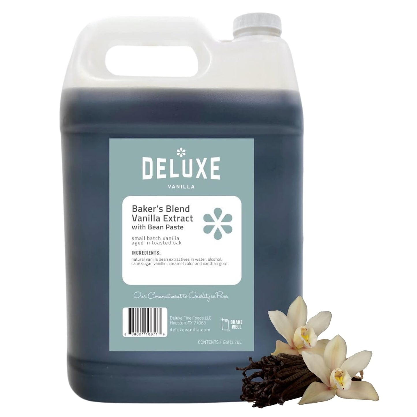 Deluxe Vanilla Bean Paste Bulk 128 oz for Baking Perfection
