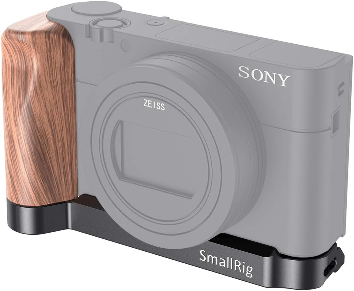 SmallRig L-Shape Bracket Wooden Grip for RX100 Series Cameras