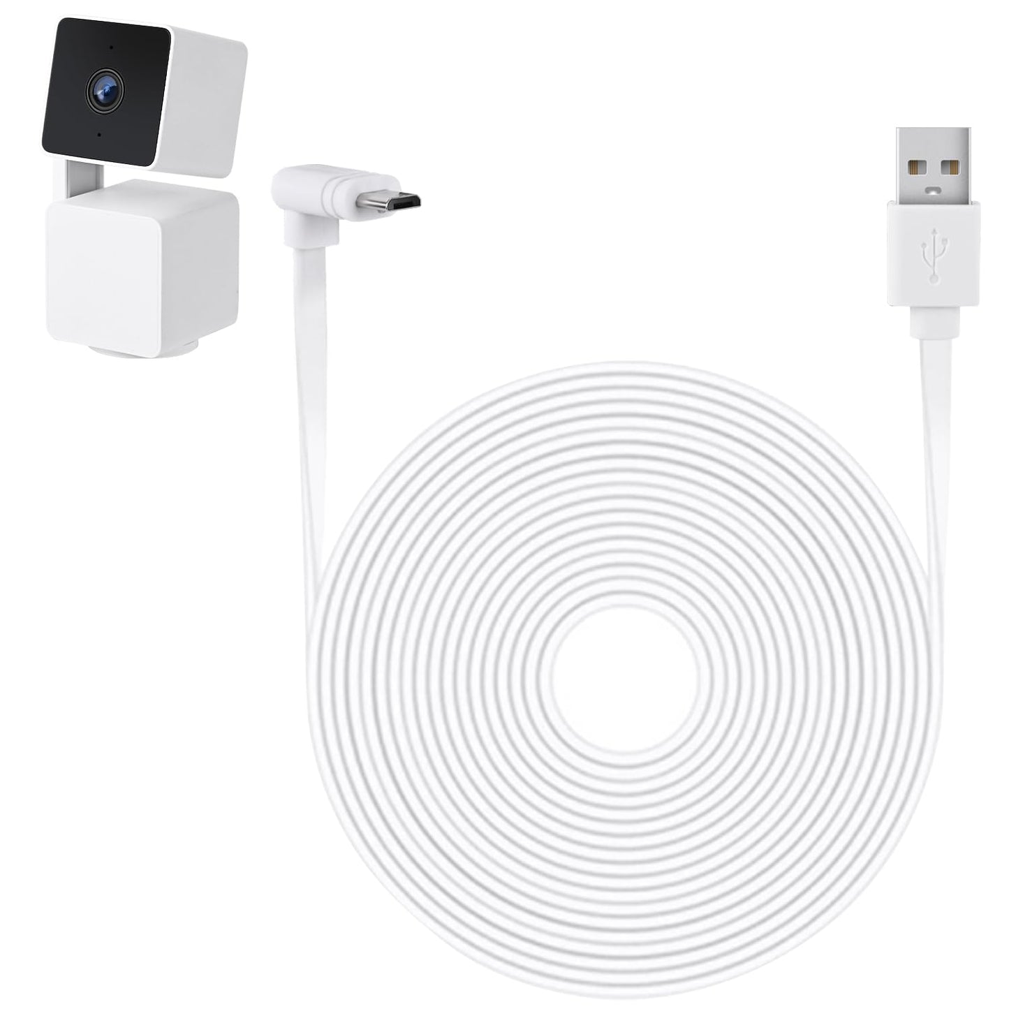 Long Reach for WYZE Cam V3, Tangle-Free Extension