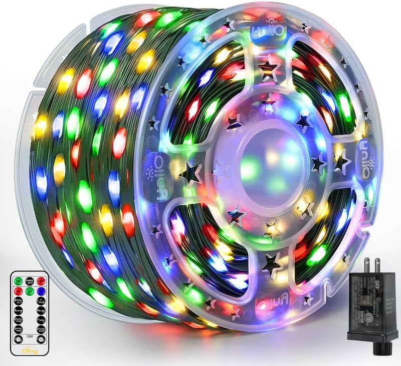 Ollny Christmas Lights 1000 LED 330 FT for Indoor Outdoor Use