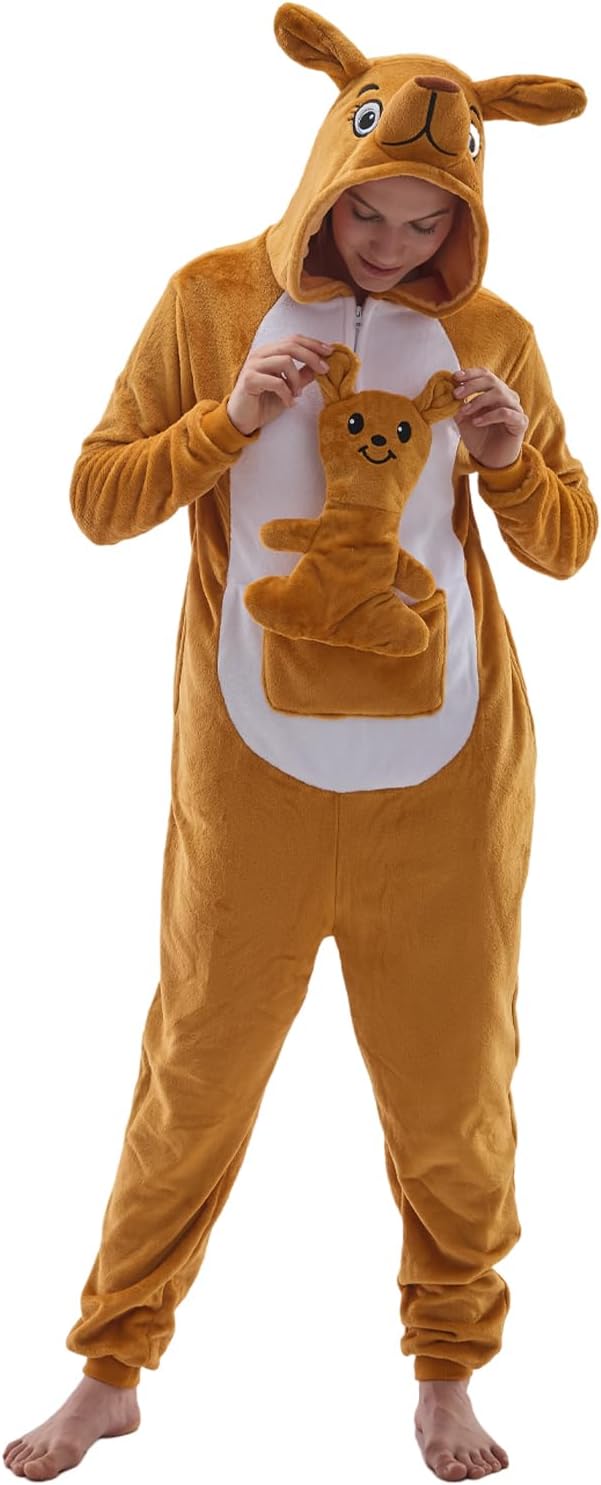 Unisex Adult Animal Onesie Pajamas for Cozy Halloween Fun
