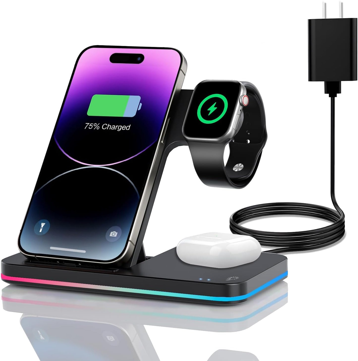 Fast Wireless Charging Station for Apple Devices