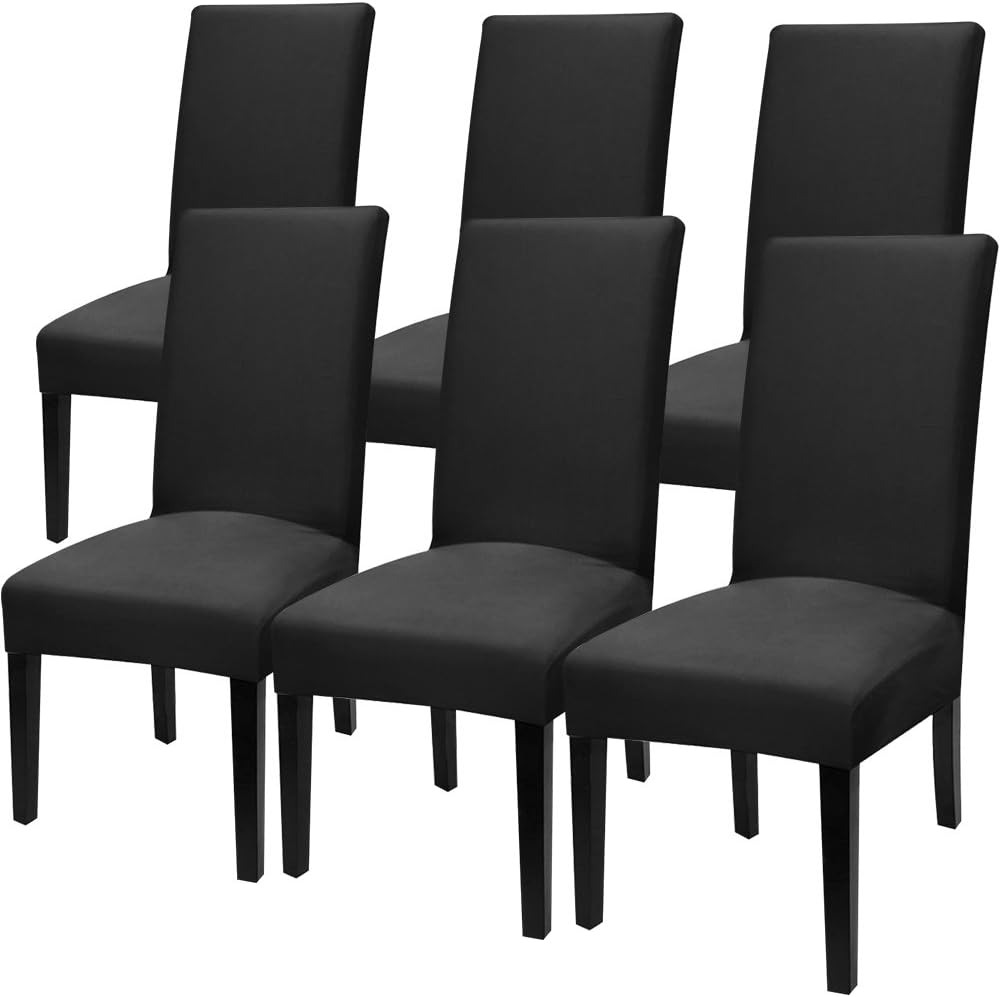 Super Fit Stretch Removable Washable Chair Protector Cover 6 Pack