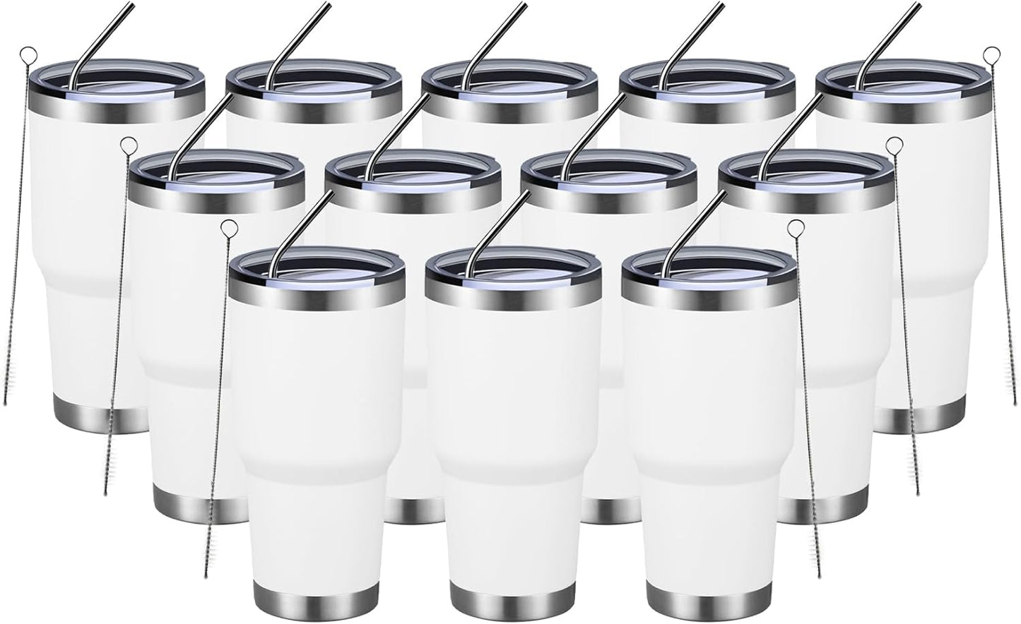 MEWAY 30oz Insulated Tumbler for Hot and Cold Drinks, 12 Pack
