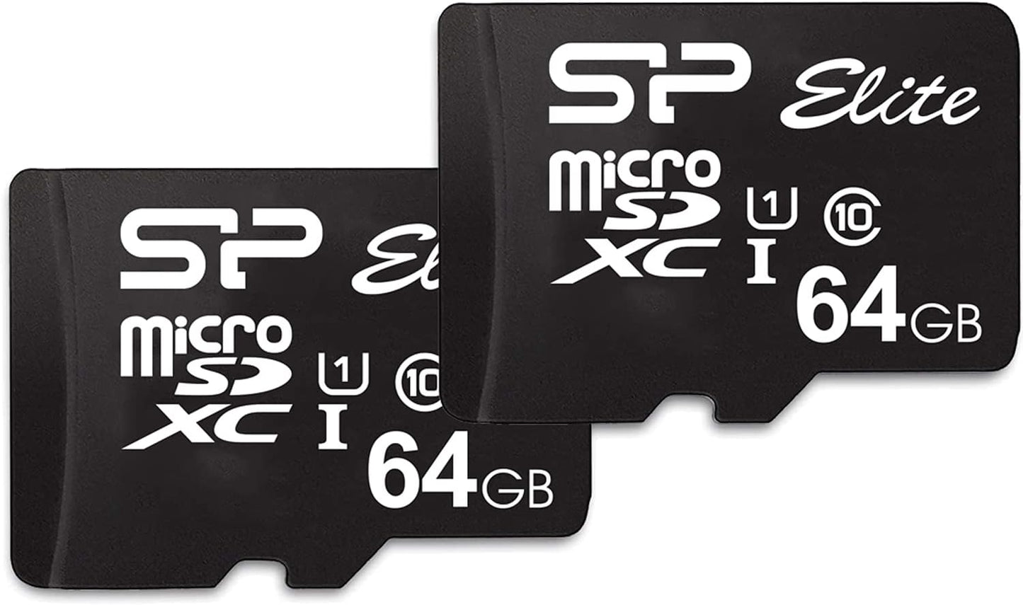 SP Silicon Power 64GB MicroSDXC 2-Pack for Nintendo-Switch - Boost Performance!