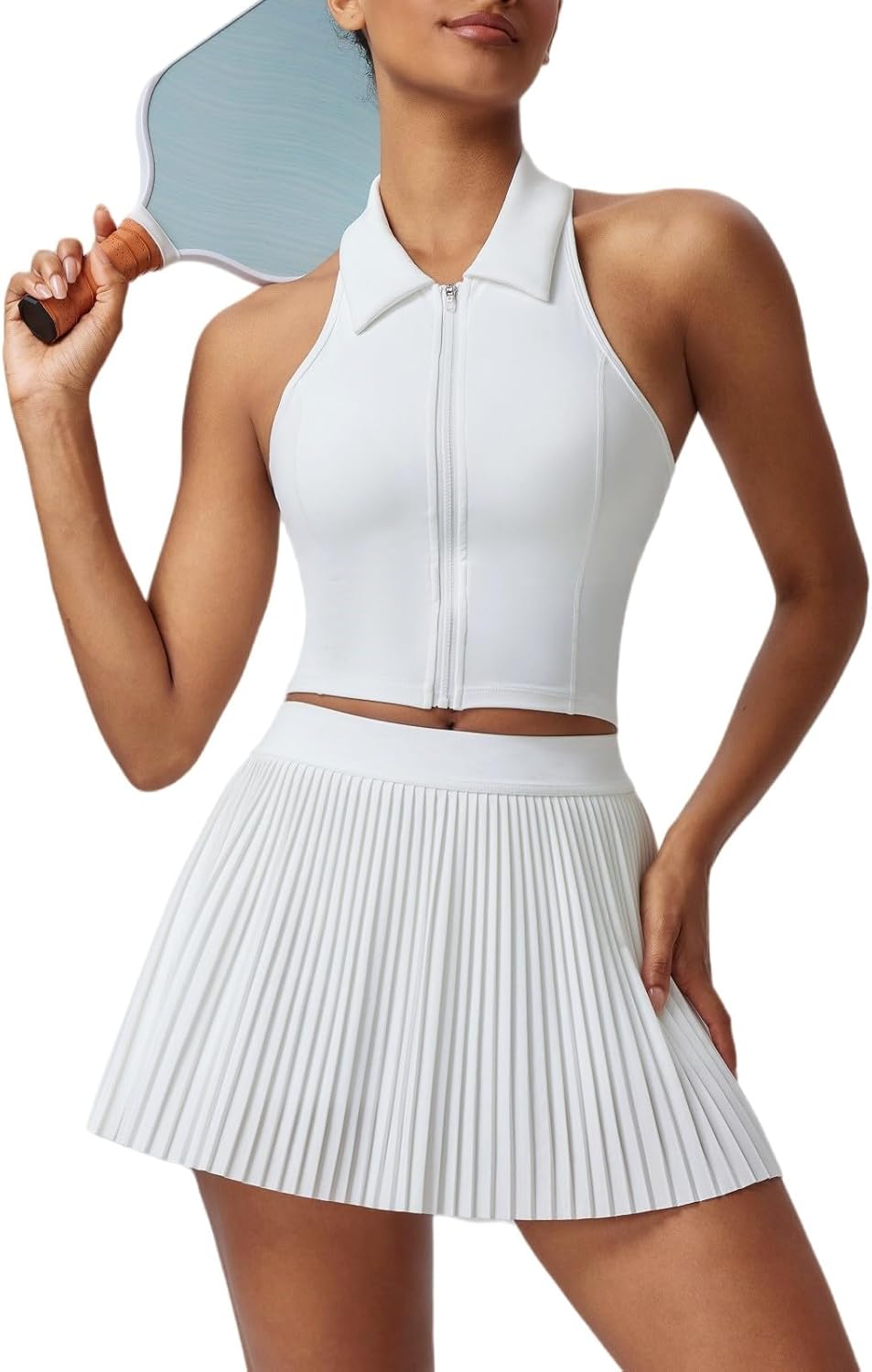 AFZ Women Pleated Tennis Skirt Set for Active Lifestyle