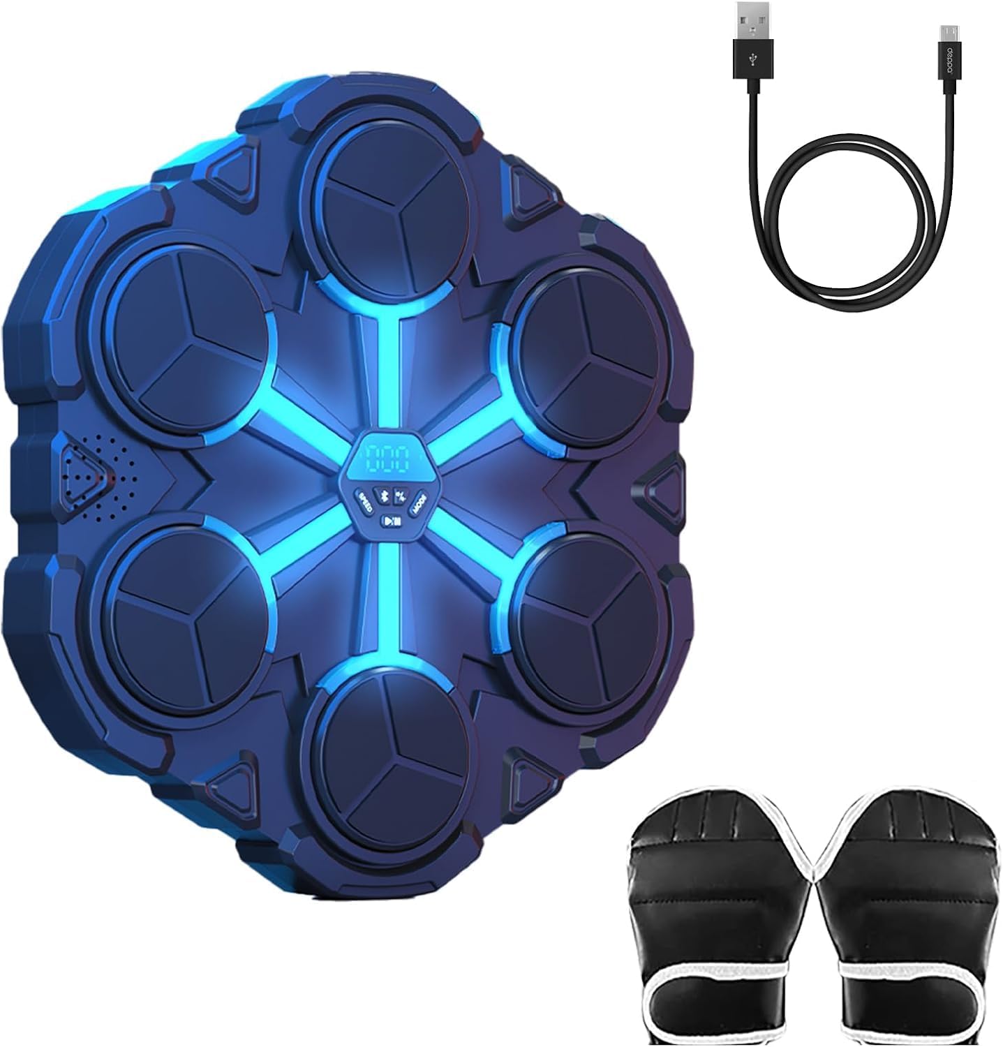 Interactive Kids Boxing Set - Bluetooth Punching Pad & Gloves