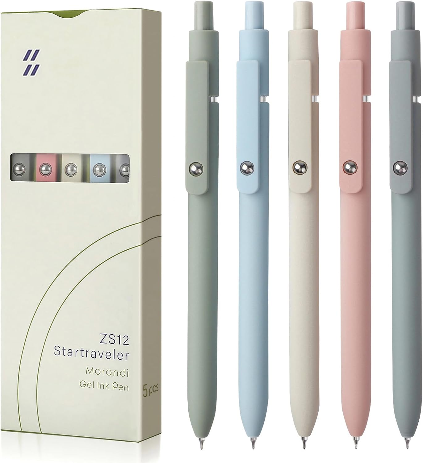 FIOVER Quick Dry Gel Pens - Smooth Writing, Fine Point, Black Ink