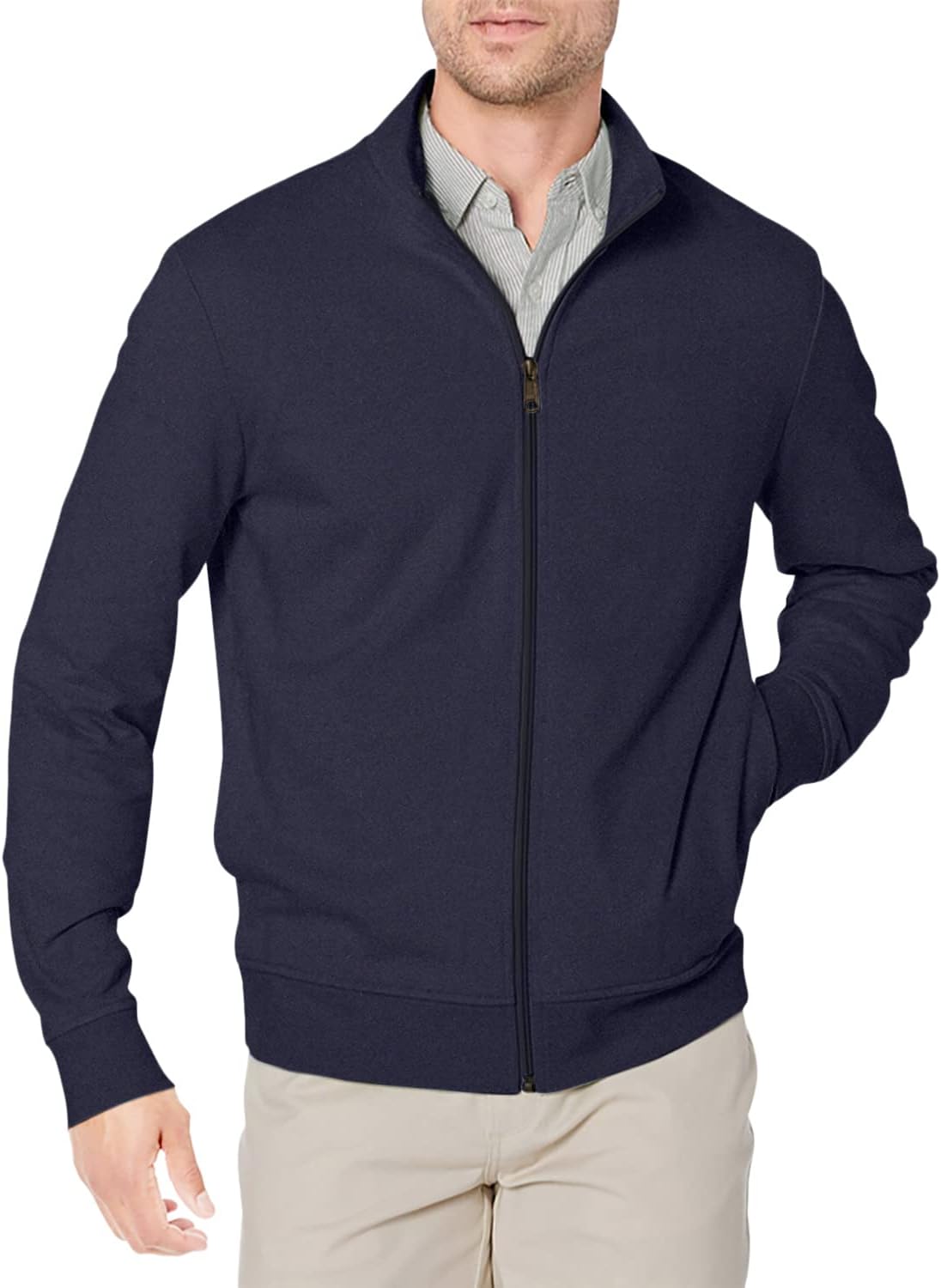 Essentials Men's Lightweight Zip Up Sweatshirt