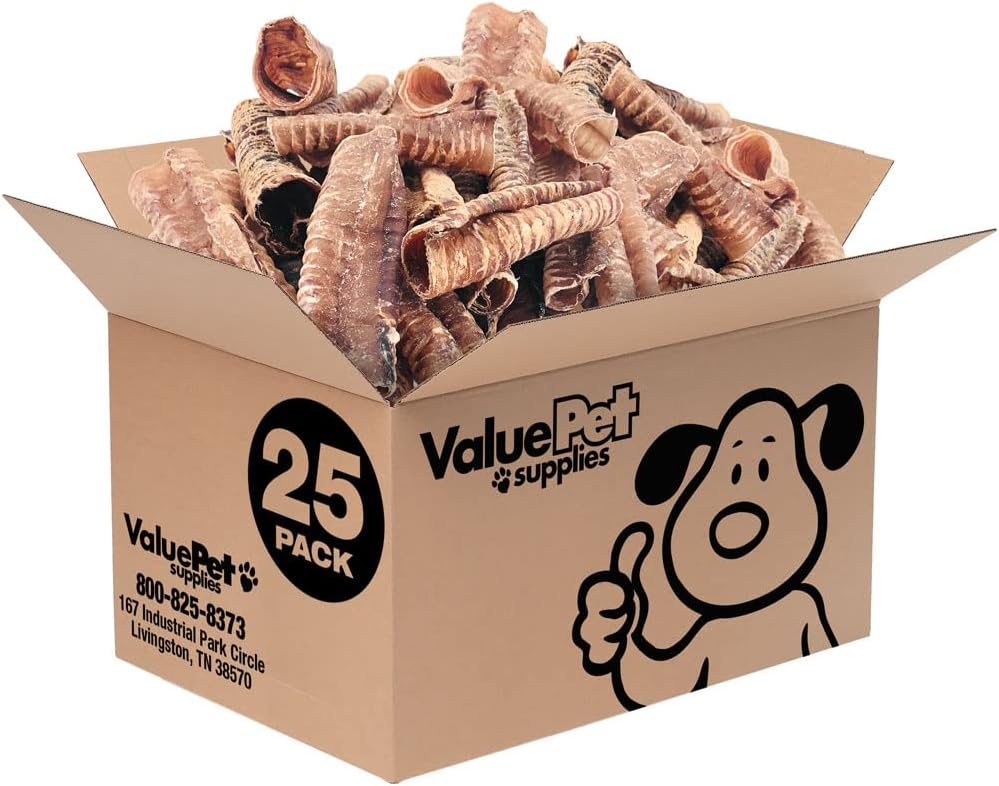 ValueBull Beef Trachea Chews for Dogs - Joint Health Support