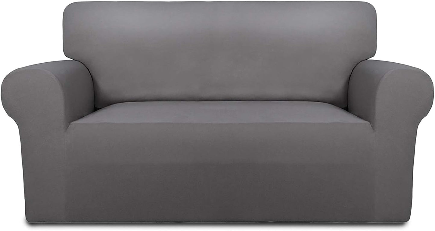PureFit Super Stretch Sofa Slipcover for Loveseat, Light Gray