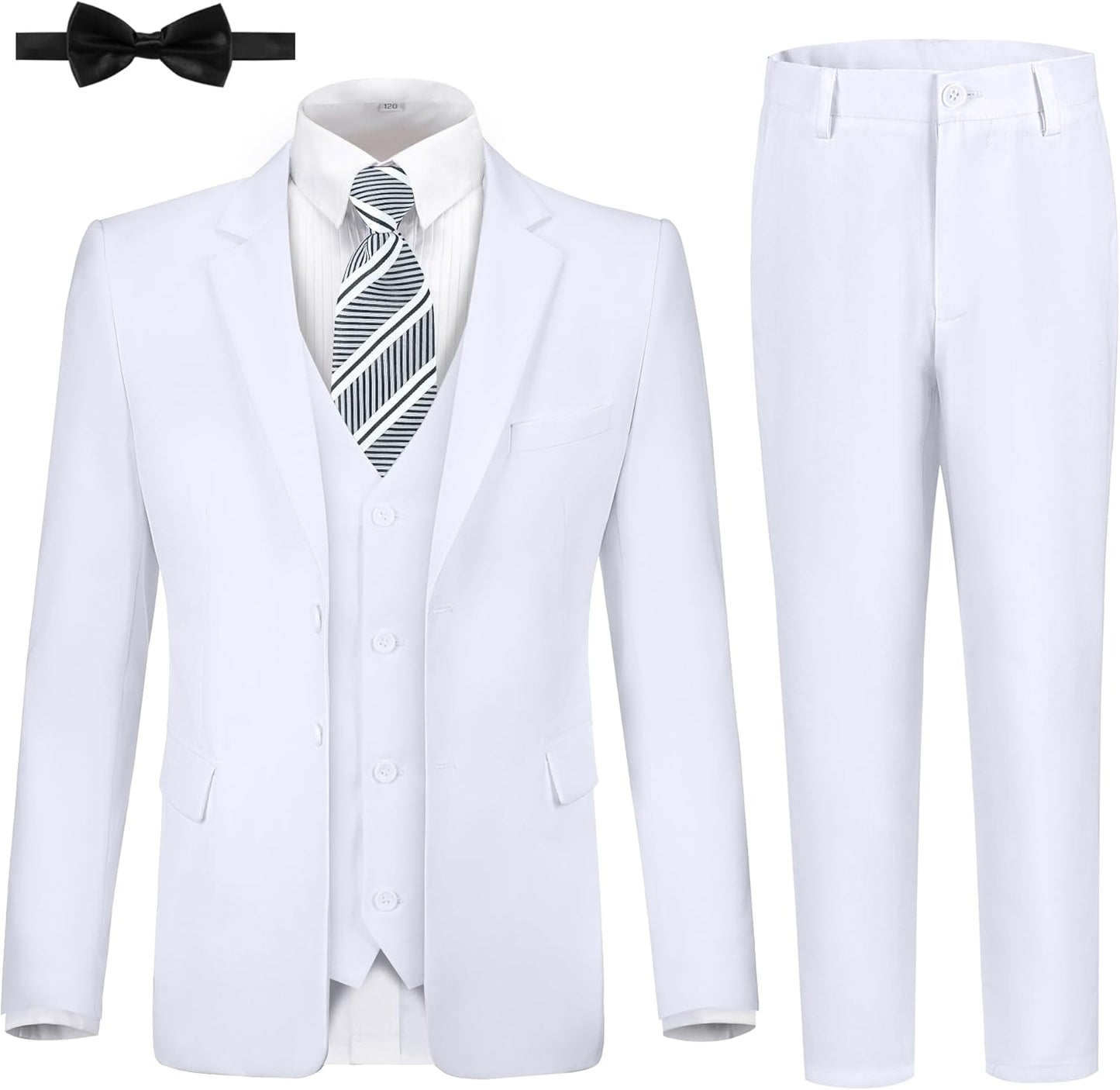 JPF Boy's Formal Suit Set Slim Fit Tuxedo for Weddings & Events