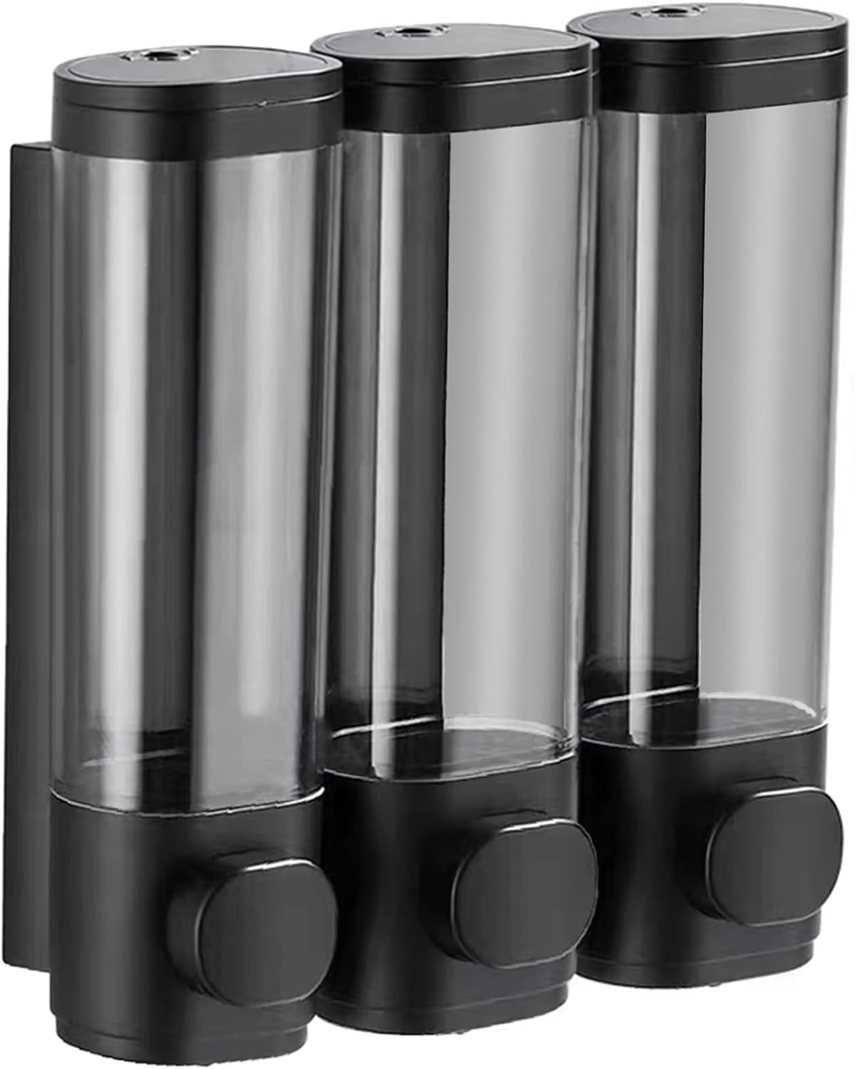 Easy Install 3-Chamber Shower Dispenser Set, 900ml, Black