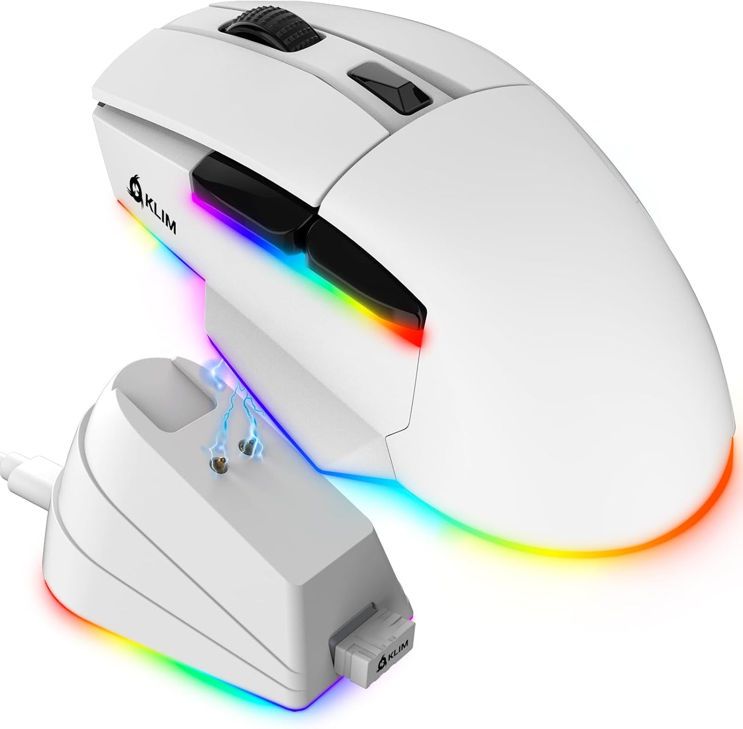 KLIM Blaze X RGB Wireless Gaming Mouse with Charging Dock