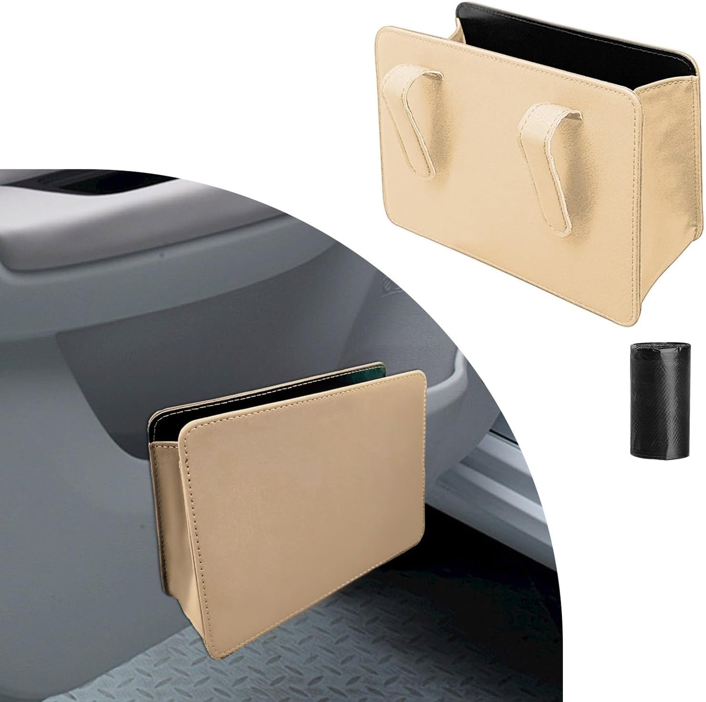 Augeny Foldable Car Trash Can - Waterproof & Portable
