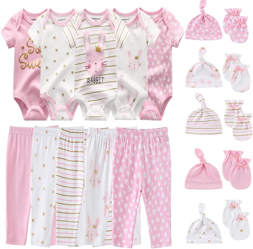 Kiddiezoom Unisex Baby Layette Essentials Giftset for Newborns