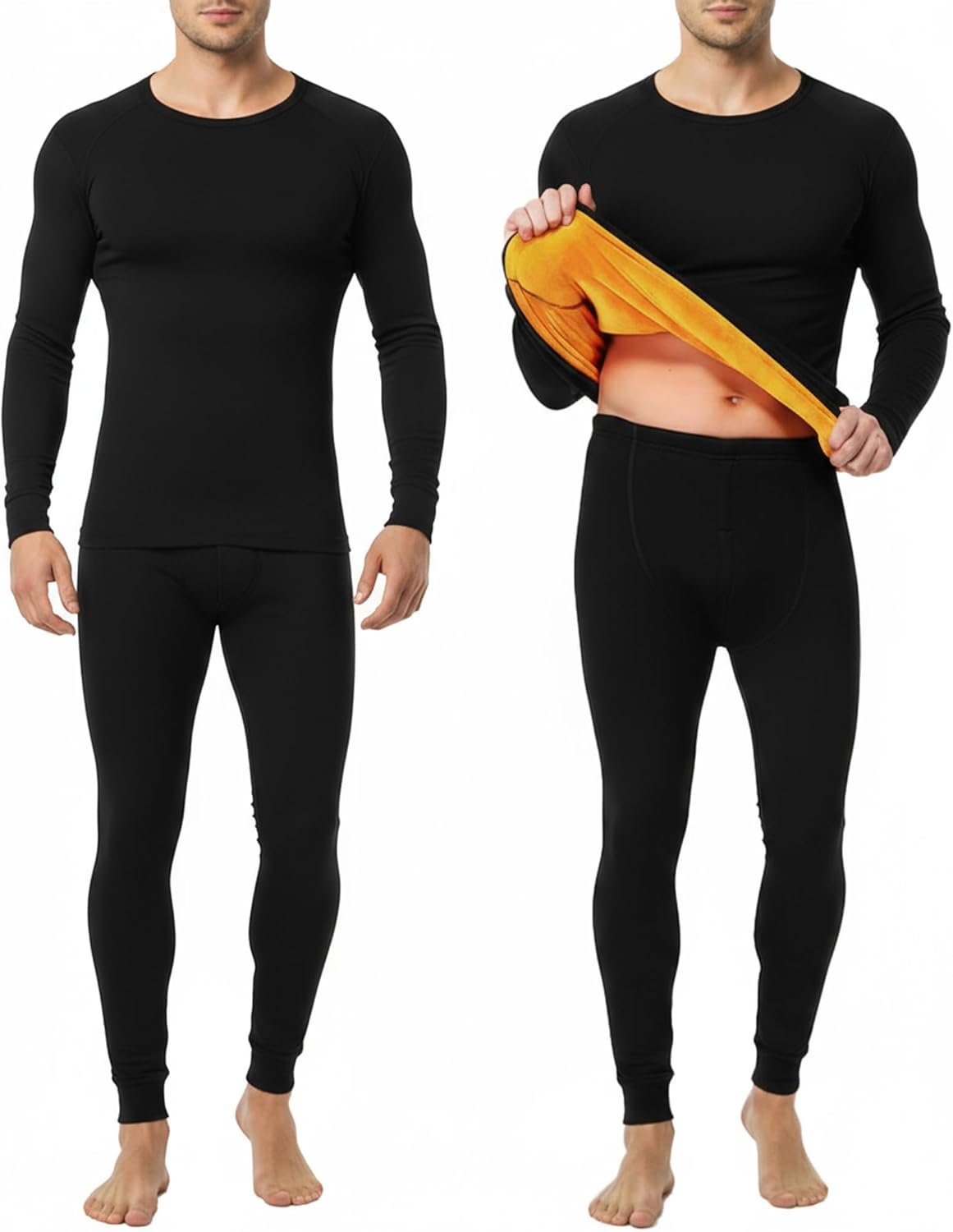 Patelai Mens Thermal Underwear Set for Cold Weather Comfort