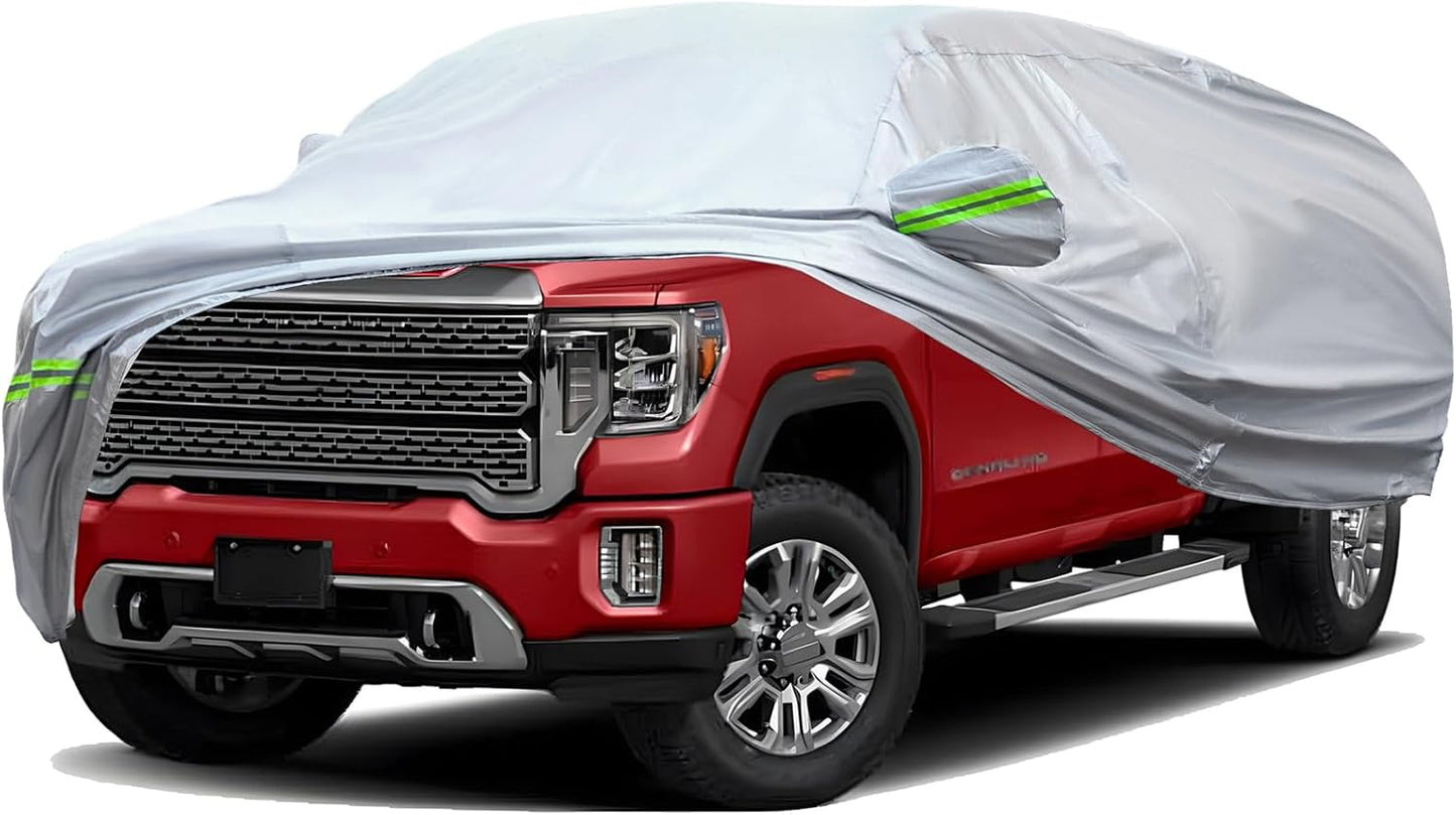 TUCAREST 6-Layers Heavy Outdoor Pickup Full Car Cover for All Weather