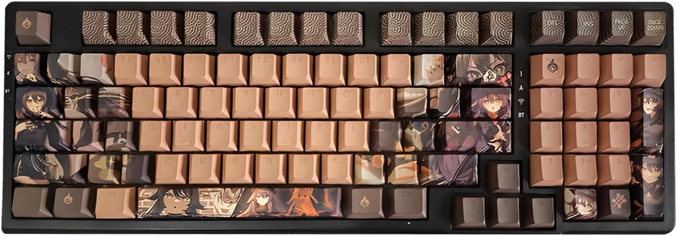 FKZ Anime Keycaps - Custom 108 Keys for Mechanical Keyboards