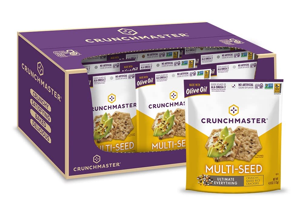 Crunchmaster Multi-Seed Ultimate Everything Crackers, 12 Pack