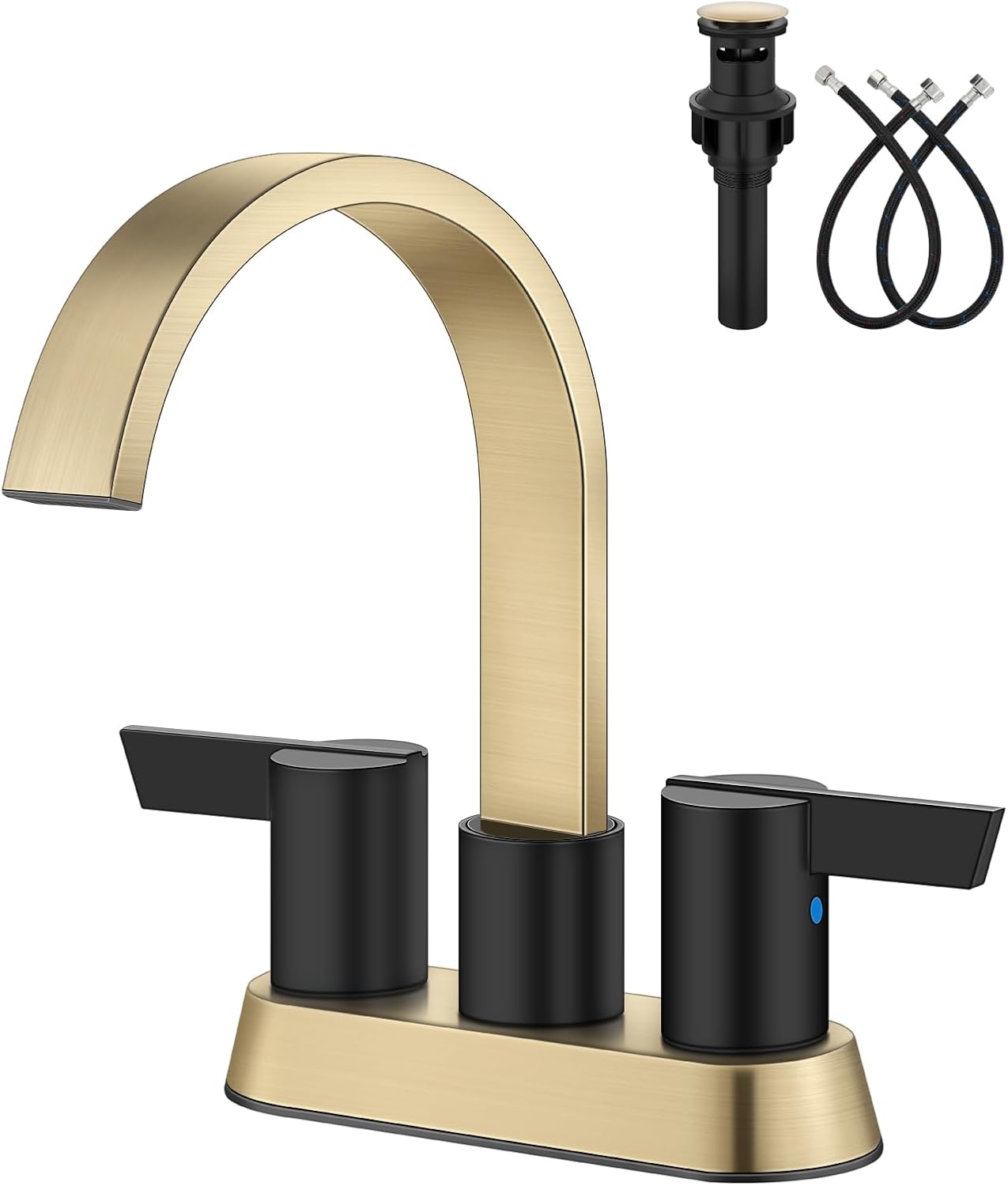 Aolemi Bathroom Faucets for Sink with Waterfall Spout Design
