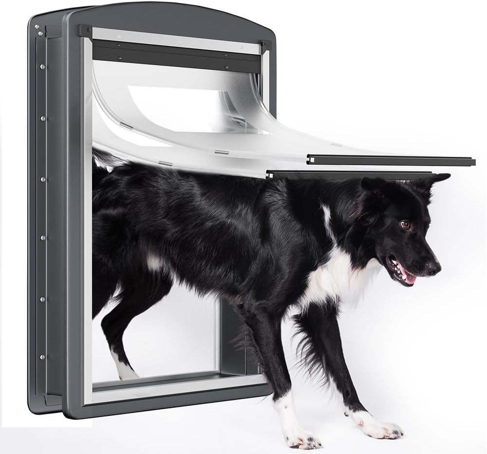 MAVRICPOWER Steel XL Dog Door for Large Dogs Up to 220 lbs